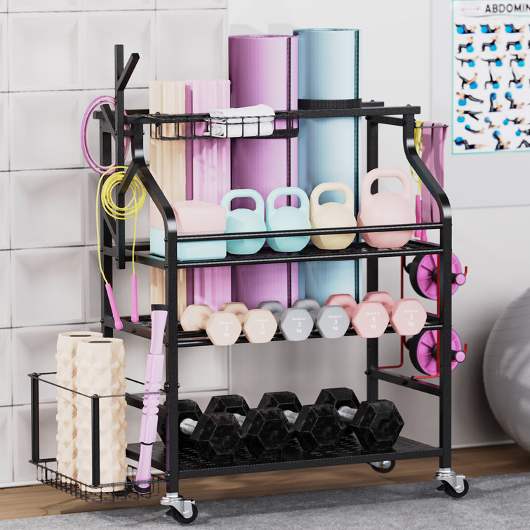 Workout discount equipment shelf